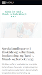 Mobile Screenshot of implantat-kirurgi.dk